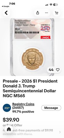President trump coin