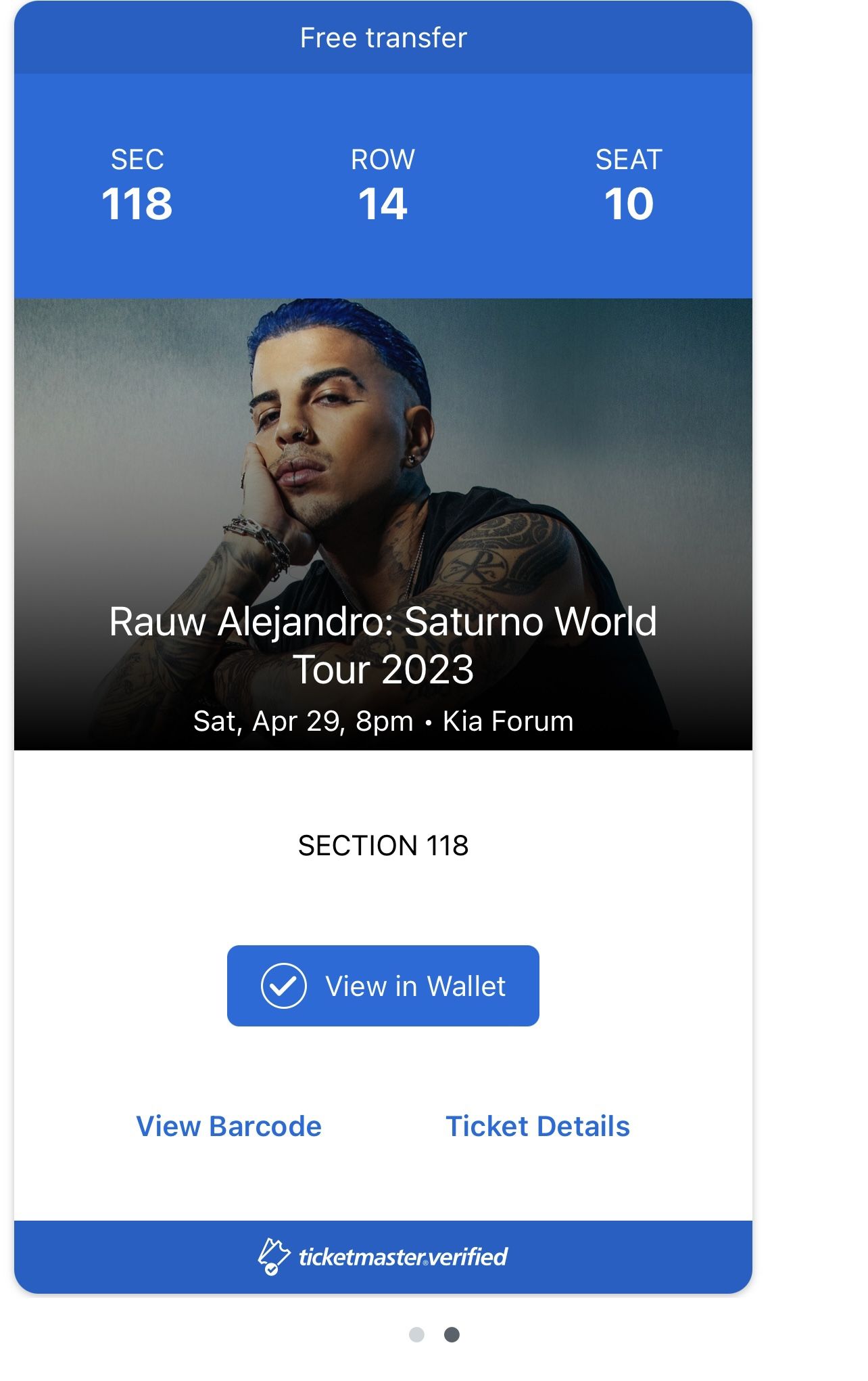 Rauw Alejandro Tickets , April 29th