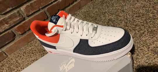 White/white- Nike midnight Navy Air Force1 ‘07 size 12:$125‼️🔥