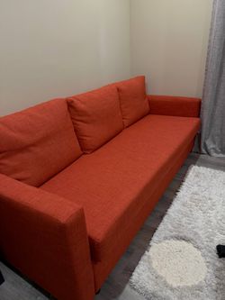 IKEA FRIHETEN Sleeper Sofa / Sofa Bed – Orange