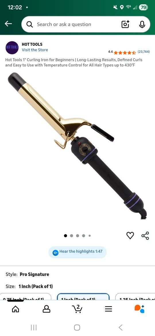 Curling Iron 1"