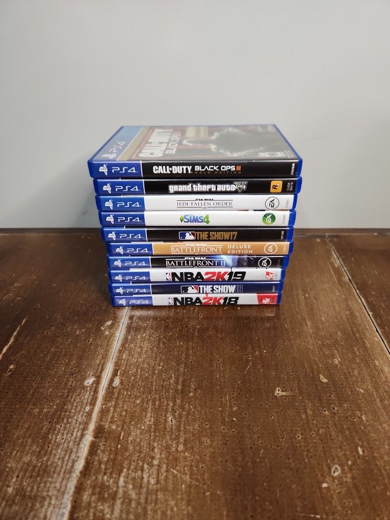 Lot of 10 PS4 Games