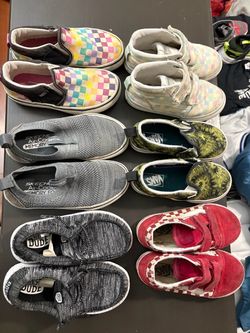 Vans toddlers hey dude slip ons shoes