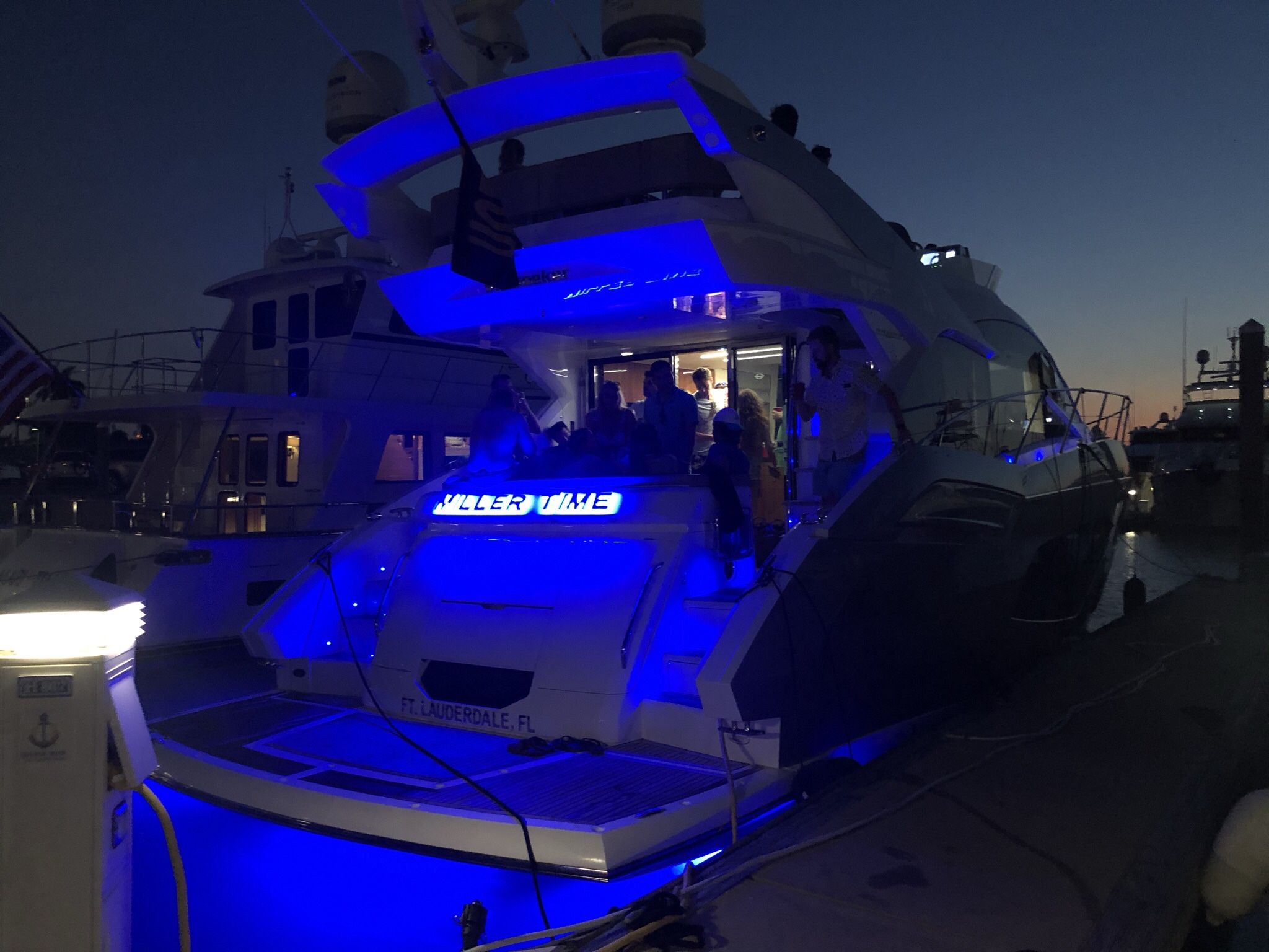 “LED Lighted Yacht Name” Miller Time