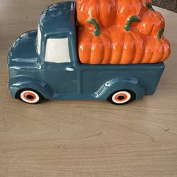 Blue Truck Cookie Jar 