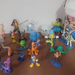 Disney Pixar Toys Bucket LOT Of 22