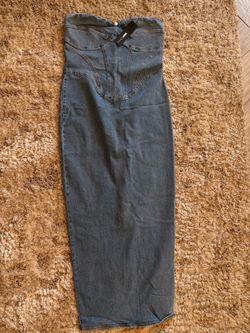 Denim dress   Brand:fashion nova  Size:XL