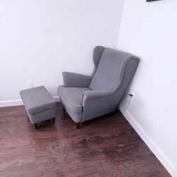 IKEA Arm Chair And Ottoman