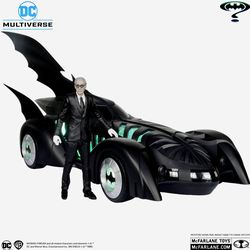 Alfred Pennyworth & BATMOBILE (BATMAN FOREVER) VEHICLE 2PK