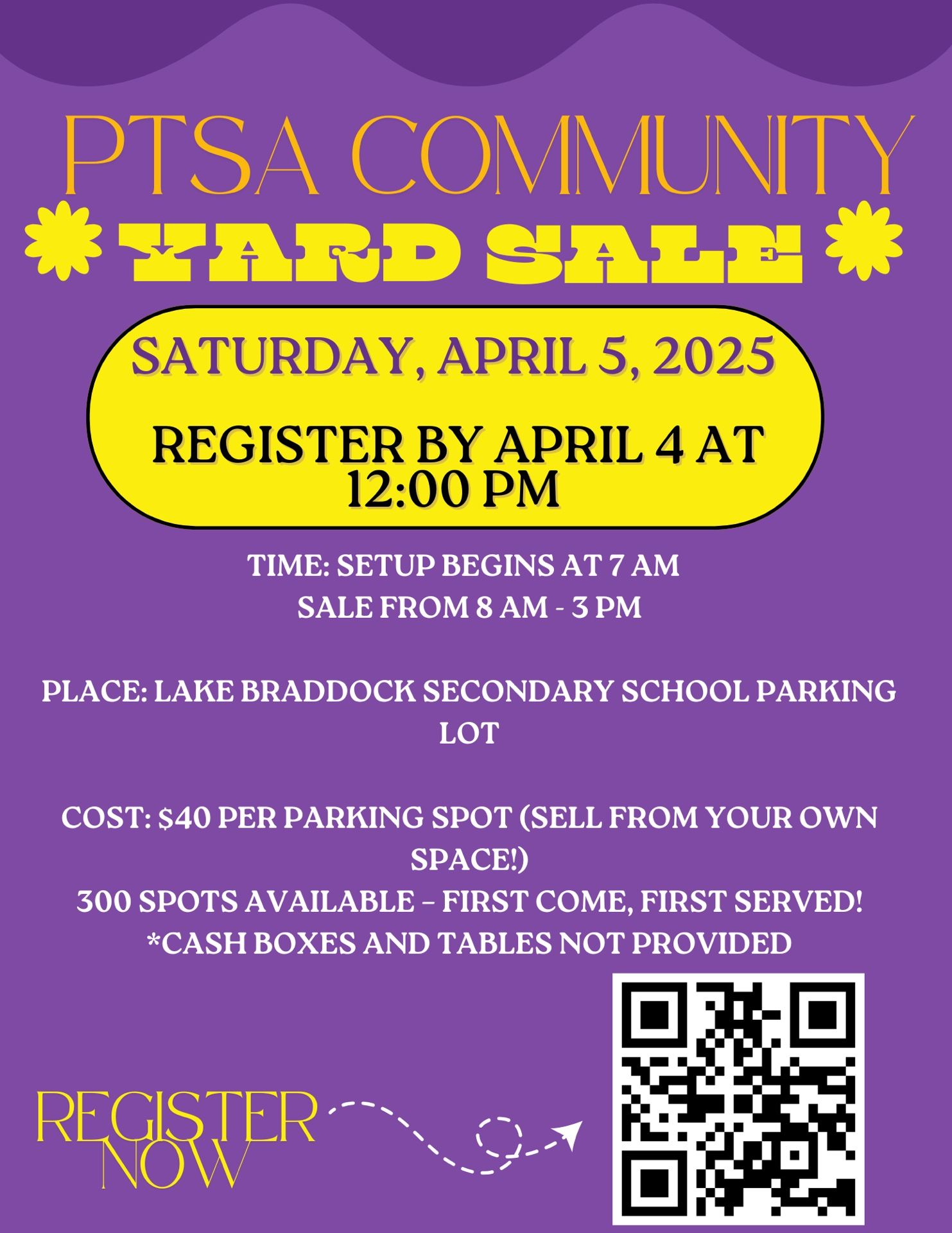 Lake Braddock SS Community Yard Sale