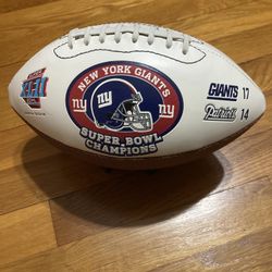 New York Giants Super Bowl 42 Football