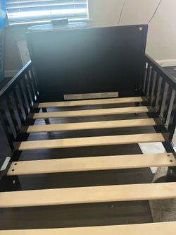 Toddler bed and frame