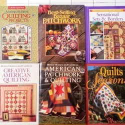 6 Quilting And Patchwork Books 