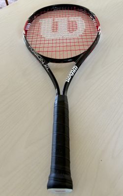 Wilson Fusion XL Red And Black Tennis Racquet