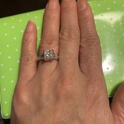 10kt wg cz ring sz5
