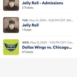 Jelly Roll pit Ticket 