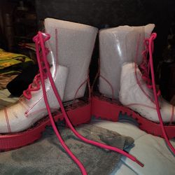 CLEAR  BOOTS  size 7  Brand New