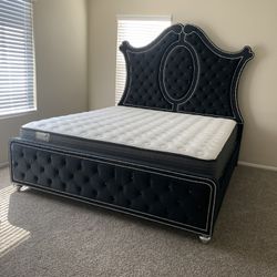 New In Box King Bed Frame+ Mattress (Read Description Below)