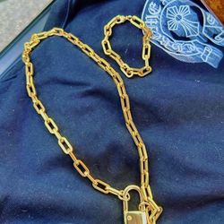🔥 LA Sale: Luxury Gold Chain & Bracelet Set - New Condition - Below Cost