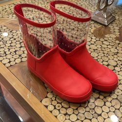 Burberry Girls Rain Boots Size 34 (US Size 2.5-3)