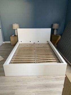 IKEA Malm Queen Bed Frame White