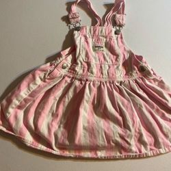 Girls Toddler Vtg Osh Kosh Overall Dress. No Size Tag. See Measurements