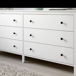 Ikea White 6 Drawer Dresser Koppang