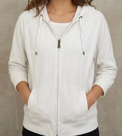 Tommy Hilfiger Women’s White Full-Zip Hoodie S