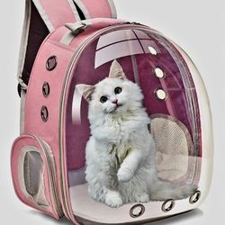 Cat Carrier Pet~Cage~Dog~Capsule~Breathable~Travel~Backpack Booksack 