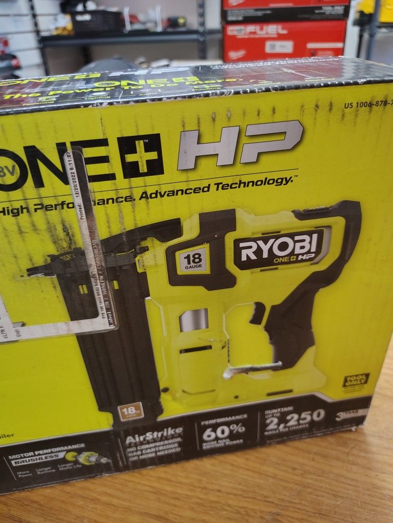 Ryobi HP 18 Ga Brad Nailer Tool Only
