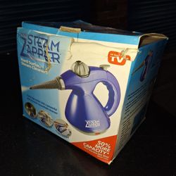 Omega Mini Steam Zapper Cleaner Hand Held With All Attachments 
