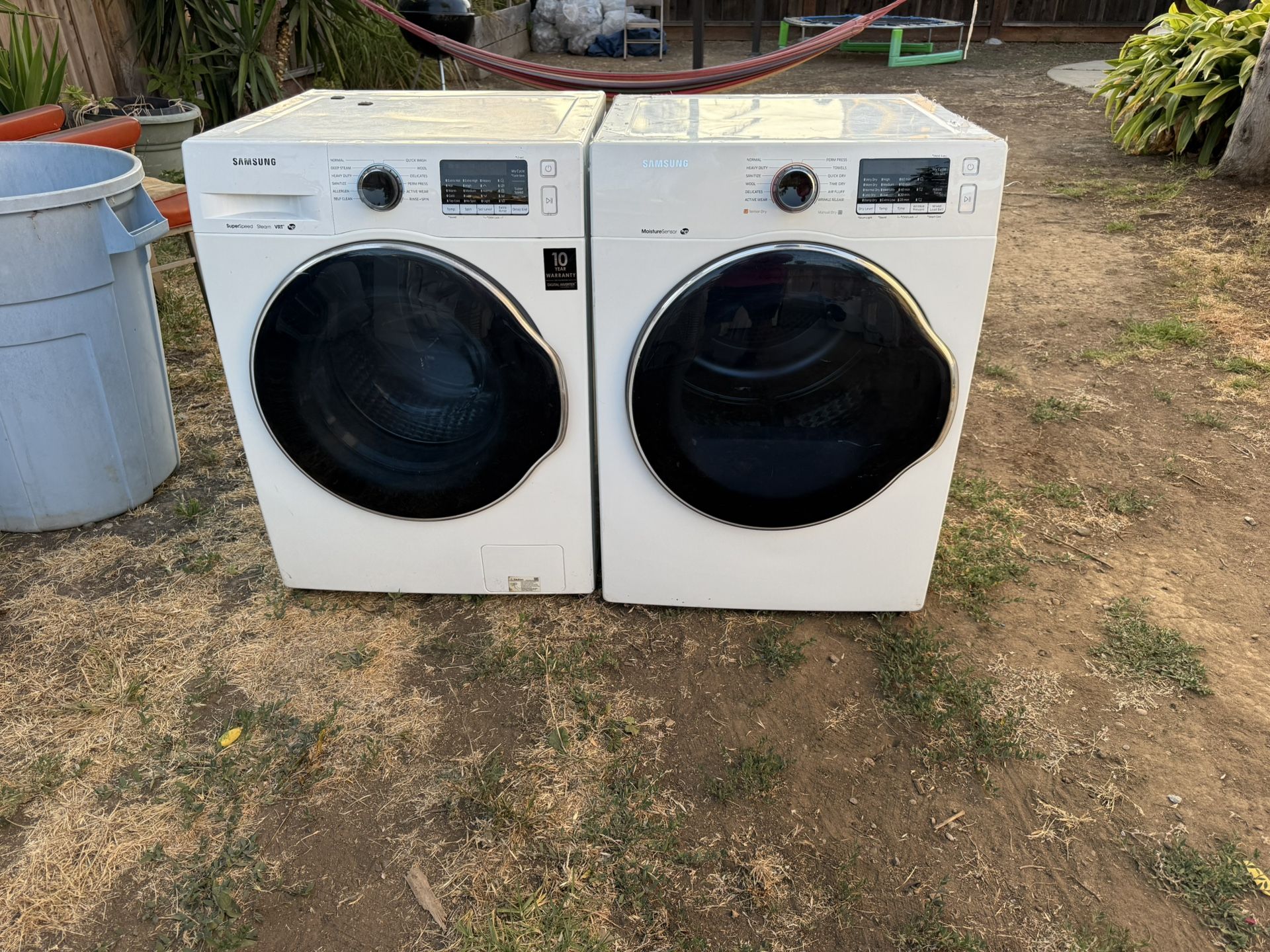 SAMSUNG WASHER AND ELECTRIC DRYER 24”