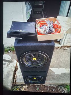 2 10" Kicker subs and Kicker 1000.1 (wires) 350$firm