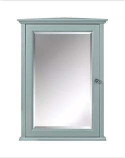 Hamilton 20 in. W x 27 in. H For Corners Pyramid Shape ;Medicine Cabinet with Mirror