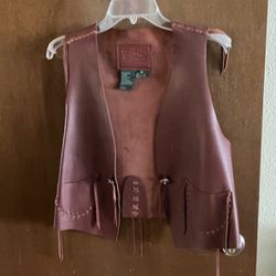 Genuine Leather By Lauren Women’s Vest Size Medium