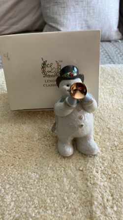 Lenox Snowman 24 Karat Gold