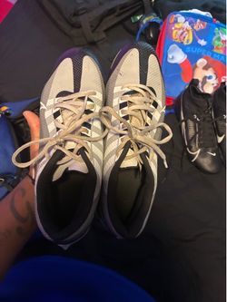 Nikes Vapor black & gray #football   Size 11