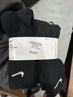 Nike cotton Dri Fit crew socks 6 pack men 8-12 women 10-13