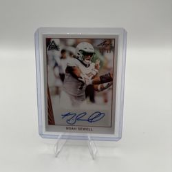 2021 Leaf Noah Sewell Auto # /99 Card # BA-NS3 (RC).