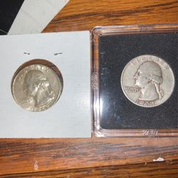 Two Silver Quarter Dollars 1(contact info removed)