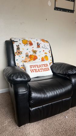 Black Leather Recliner