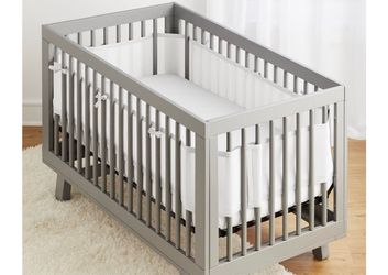 Mesh Crib Liner - like new