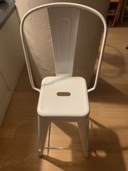 Tolix HGD75 Stool - High Backrest White (3 stools)