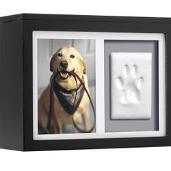 Pearhead Pet Memory Box & Urn – Solid Wood, Black Finish