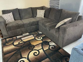 BROWN L-SHAPED SECTIONAL SALE