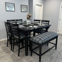 $495/set firm - Farmhouse kitchen table dining set- delivery available for a fee