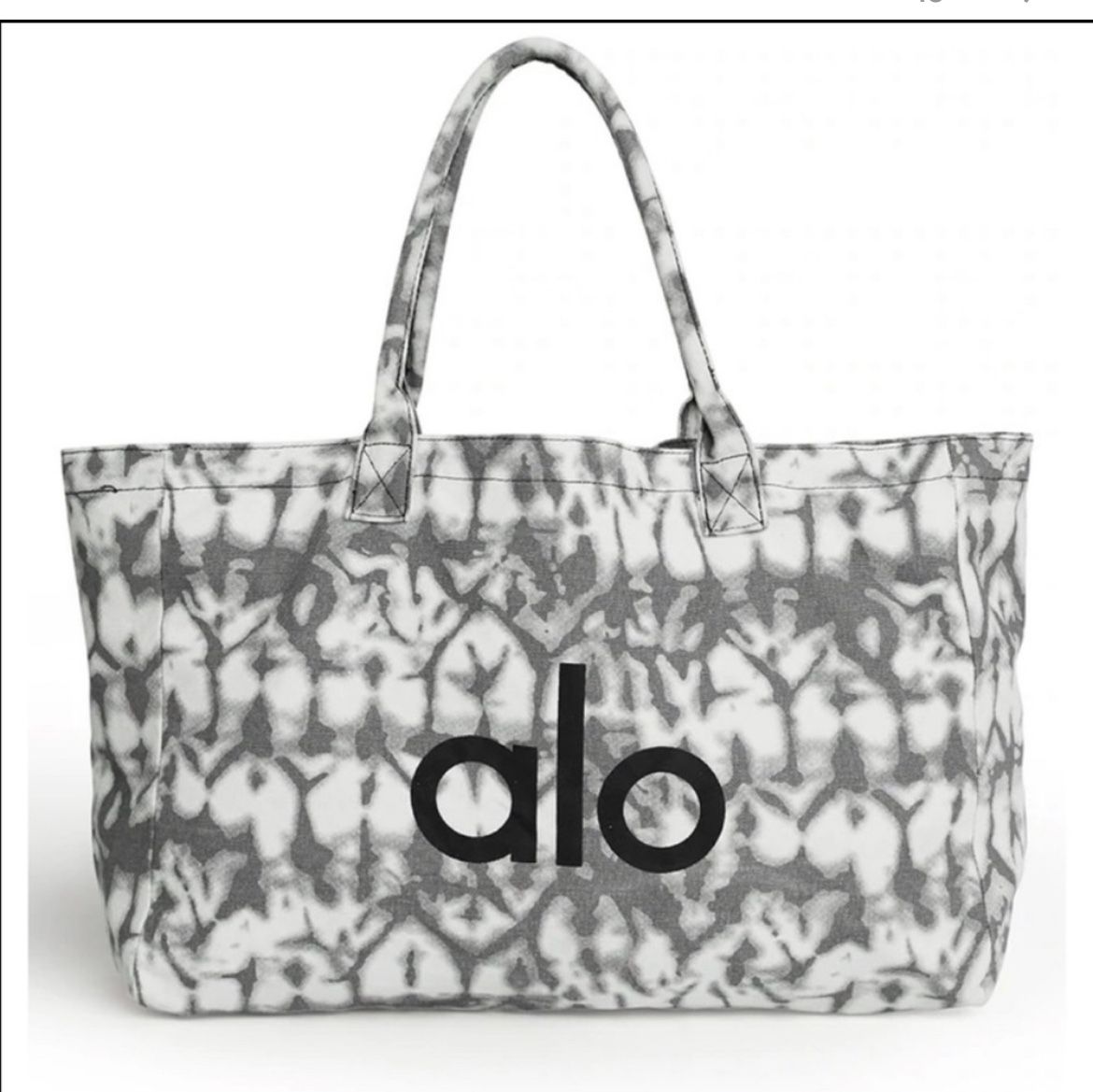 NWT Alo Yoga Grey Tie Dye Tote