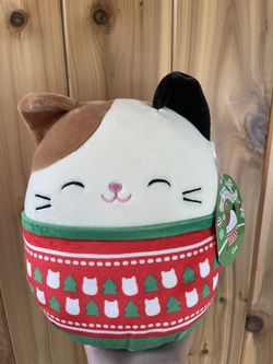 Squishmallows Cam the Cat 8” Christmas Edition 2022