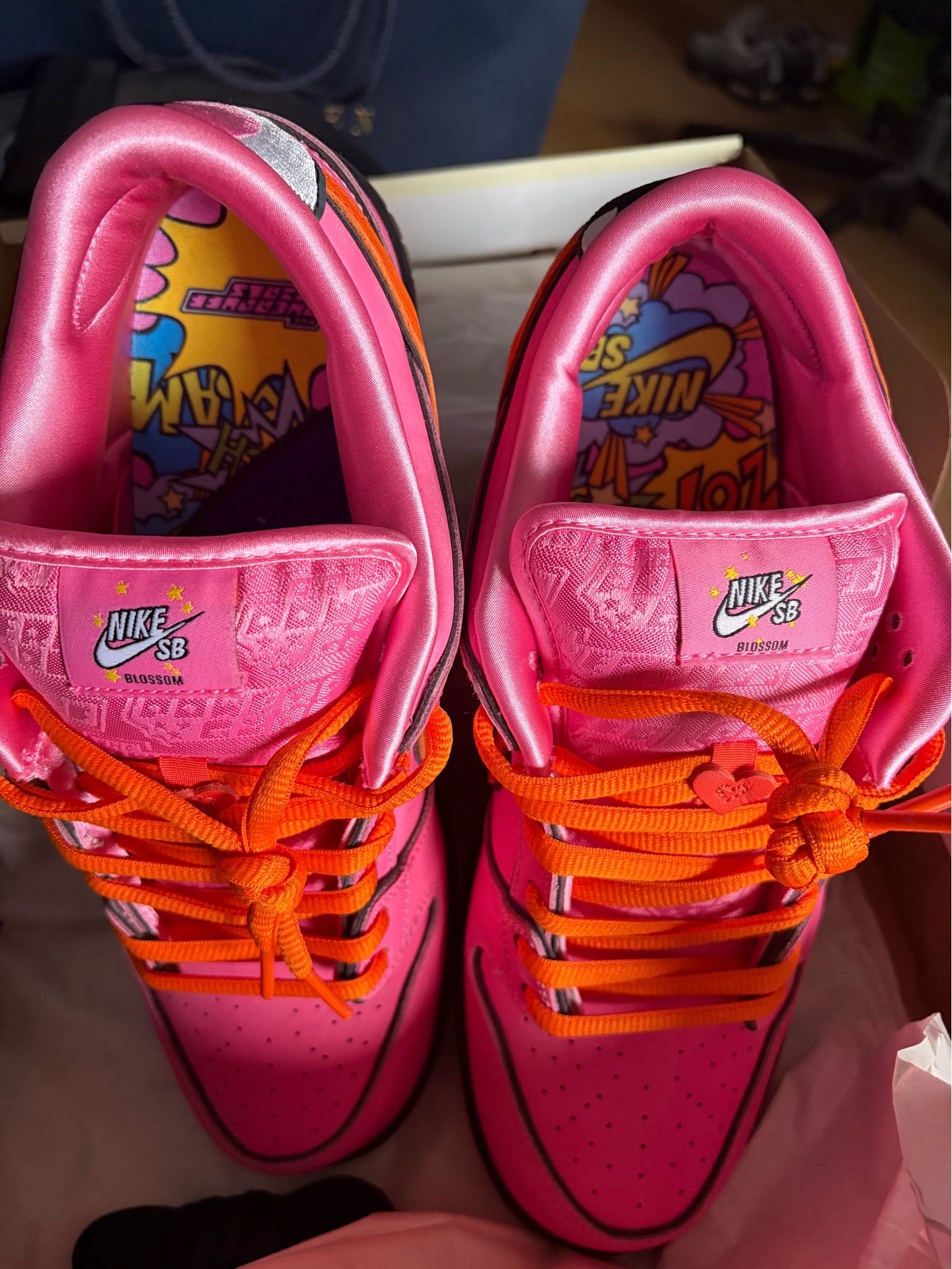 Used excellent condition Nike SB Dunk Low PowerPuff Girls Blossom size 11