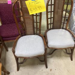 2 Wicker Chairs